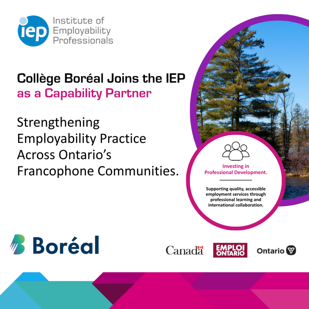 College Boreal and IEP (Eng) Capability Partnership